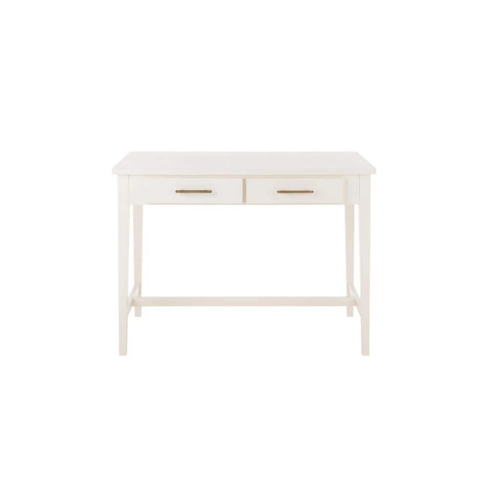 Home Decorators Collection 42 in. Rectangular Ivory 2 Drawer Writing Desk with Built-In Storage 3 Home Decorators Collection 42 in. Rectangular Ivory 2 Drawer Writing Desk with Built-In Storage