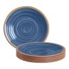 Home Decorators Collection Azria Melamine Salad Plates in Laguna Blue (Set of 6)