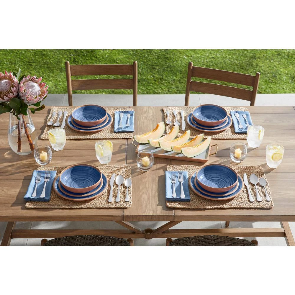 Home Decorators Collection Azria Melamine Salad Plates in Laguna Blue (Set of 6) 4 Home Decorators Collection Azria Melamine Salad Plates in Laguna Blue (Set of 6) - Image 2