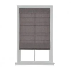Home Decorators Collection Cordless Light Filtering Fabric Roman Shade 39X64 Light Gray