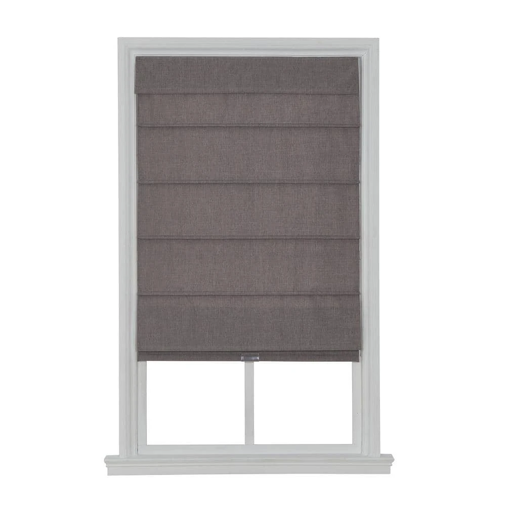 Home Decorators Collection Cordless Blackout Fabric Roman Shade 27X64 Light Gray 3 Home Decorators Collection Cordless Blackout Fabric Roman Shade 27X64 Light Gray