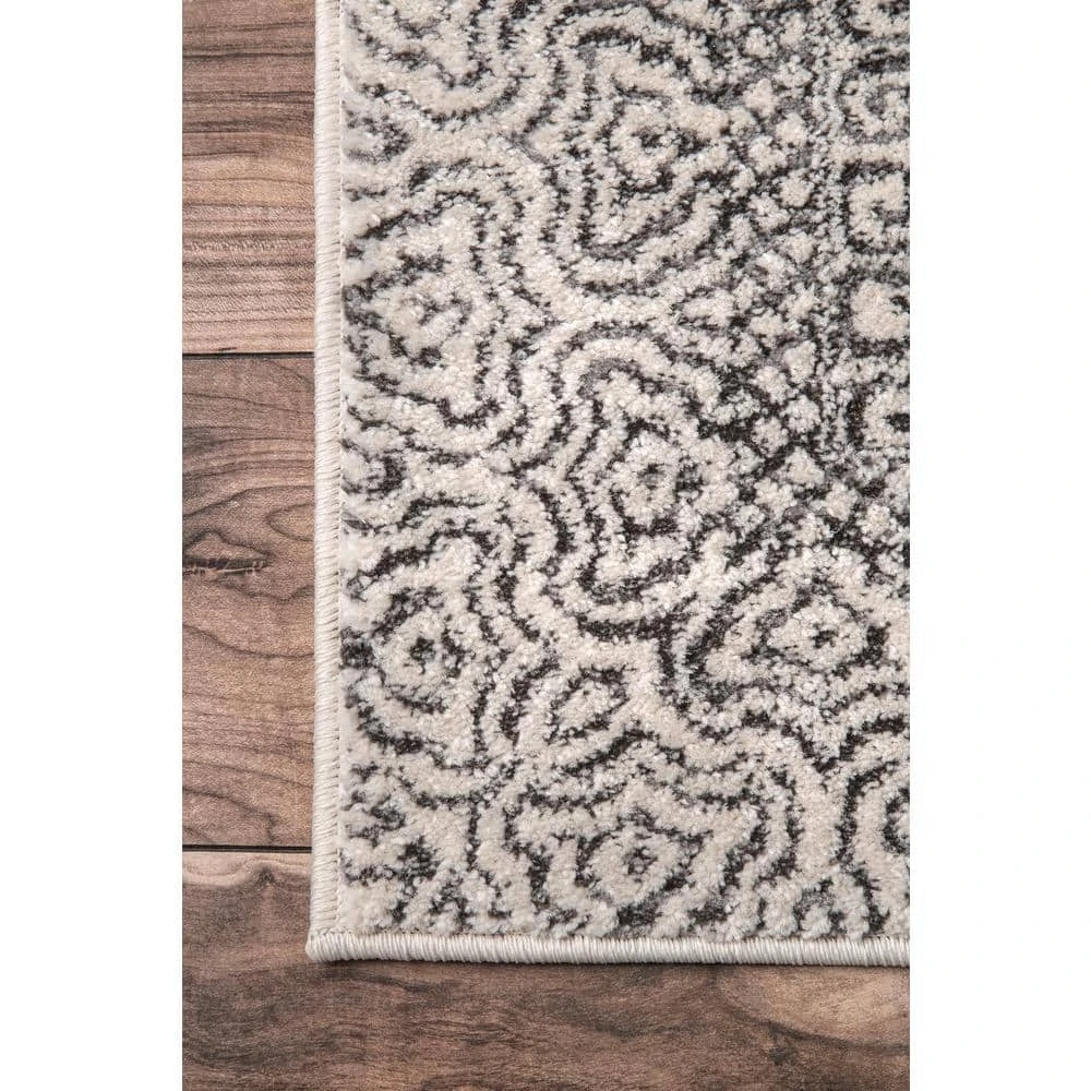 Home Decorators Collection Mozaik Tribal Light Gray 9 ft. x 12 ft. Area Rug 5 Home Decorators Collection Mozaik Tribal Light Gray 9 ft. x 12 ft. Area Rug - Image 3