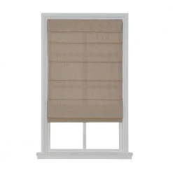 Home Decorators Collection Cordless Light Filtering Fabric Roman Shade 27X64 Linen