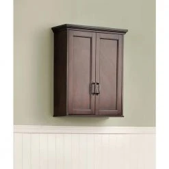 Home Decorators Collection Ashburn 23-1/2 in. W Bathroom Storage Wall Cabinet in Mahogany -Flora Home Decorators Soldes mahogany home decorators collection bathroom wall cabinets asgw2327 1f 1000