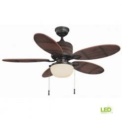 Home Decorators Collection Tahiti Breeze 52 in. LED Indoor/Outdoor Natural Iron Ceiling Fan with Mahogany Bamboo Accents 25 Home Decorators Collection Tahiti Breeze 52 in. LED Indoor/Outdoor Natural Iron Ceiling Fan with Mahogany Bamboo Accents -Flora Home Decorators Soldes mahogany home decorators collection ceiling fans with lights ac303 ni mh 44 1000