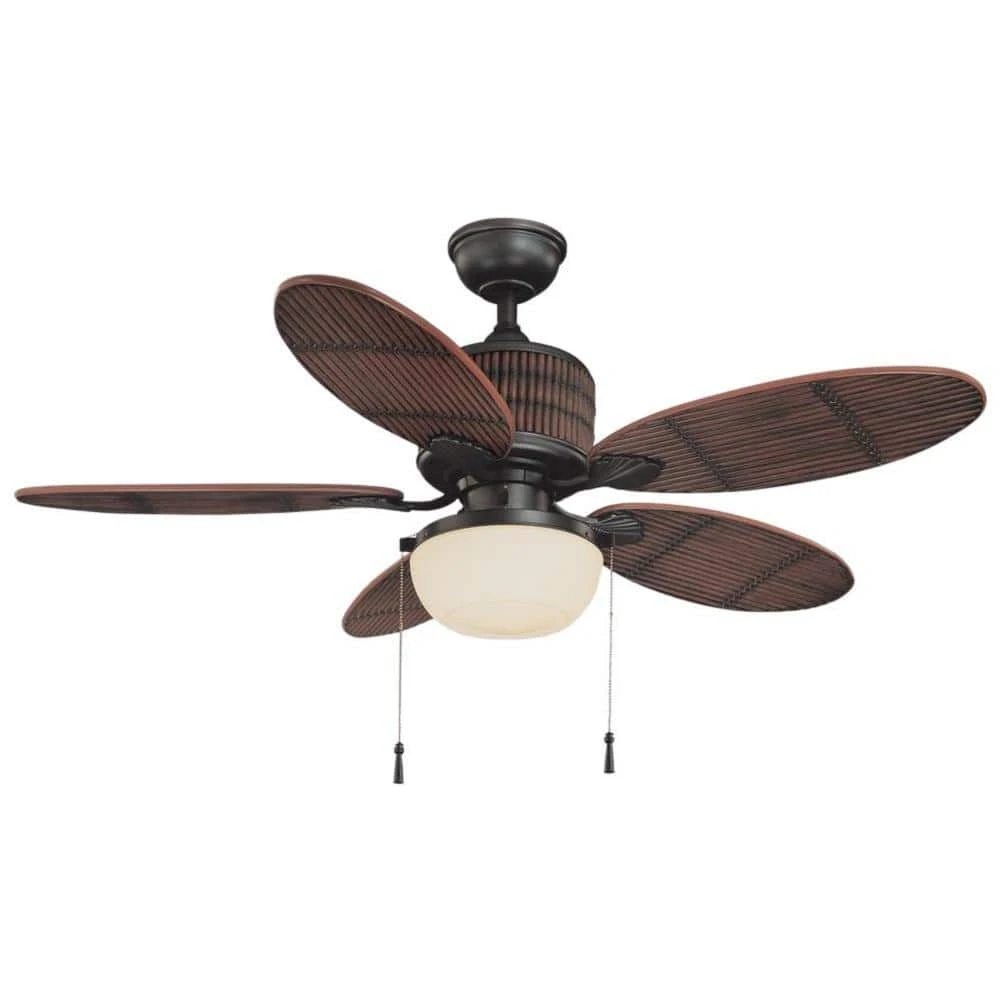 Home Decorators Collection Tahiti Breeze 52 in. LED Indoor/Outdoor Natural Iron Ceiling Fan with Mahogany Bamboo Accents 3 Home Decorators Collection Tahiti Breeze 52 in. LED Indoor/Outdoor Natural Iron Ceiling Fan with Mahogany Bamboo Accents