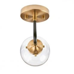 Home Decorators Collection 1-Light Matte Black and Antique Gold Wall Sconce -Flora Home Decorators Soldes matte black antique gold home decorators collection wall sconces tn 75432 1f 1000