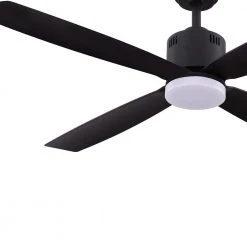 Home Decorators Collection Kitteridge 52 in. LED Indoor Matte Black Ceiling Fan with Light Kit -Flora Home Decorators Soldes matte black home decorators collection ceiling fans with lights 35442 hbub c3 1000