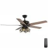 Home Decorators Collection Carlisle 60 in. LED Matte Black Ceiling Fan with Remote Control and Light Kit -Flora Home Decorators Soldes matte black home decorators collection ceiling fans with lights 51760 64 1000