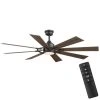 Home Decorators Collection Makenna 60 in. White Color Changing Integrated Outdoor LED Matte Black Ceiling Fan with Light Kit, DC Motor and Remote 2 Home Decorators Collection Makenna 60 in. White Color Changing Integrated Outdoor LED Matte Black Ceiling Fan with Light Kit, DC Motor and Remote -Flora Home Decorators Soldes matte black home decorators collection ceiling fans with lights 52106 64 1000