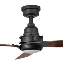 Home Decorators Collection Ester 54 in. White Color Changing Integrated LED Indoor/Outdoor Matte Black Ceiling Fan with Light Kit and Remote -Flora Home Decorators Soldes matte black home decorators collection ceiling fans with lights 52159 1d 1000