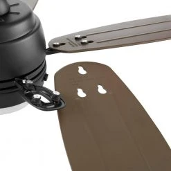 Home Decorators Collection Daniel Island 52 in. White Color Changing Integrated LED Outdoor Matte Black Ceiling Fan with Light Kit and Remote -Flora Home Decorators Soldes matte black home decorators collection ceiling fans with lights 52179 1d 1000