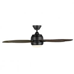 Home Decorators Collection Daniel Island 52 in. White Color Changing Integrated LED Outdoor Matte Black Ceiling Fan with Light Kit and Remote -Flora Home Decorators Soldes matte black home decorators collection ceiling fans with lights 52179 44 1000