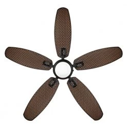 Home Decorators Collection Daniel Island 52 in. White Color Changing Integrated LED Outdoor Matte Black Ceiling Fan with Light Kit and Remote -Flora Home Decorators Soldes matte black home decorators collection ceiling fans with lights 52179 4f 1000