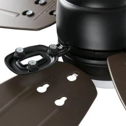 Home Decorators Collection Daniel Island 52 in. White Color Changing Integrated LED Outdoor Matte Black Ceiling Fan with Light Kit and Remote -Flora Home Decorators Soldes matte black home decorators collection ceiling fans with lights 52179 76 1000