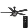 Home Decorators Collection 52 in. Arbeth Integrated Matte White Indoor LED Smart Hubspace Ceiling Fan with Light Kit and Remote Control -Flora Home Decorators Soldes matte black home decorators collection ceiling fans with lights 56045 64 1000
