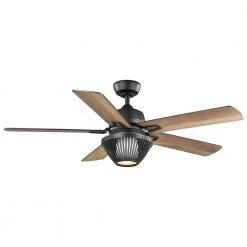 Home Decorators Collection 52 in. Arbeth Integrated Matte White Indoor LED Smart Hubspace Ceiling Fan with Light Kit and Remote Control -Flora Home Decorators Soldes matte black home decorators collection ceiling fans with lights 56045 c3 1000