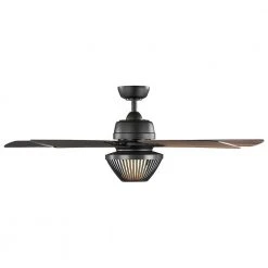 Home Decorators Collection 52 in. Arbeth Integrated Matte White Indoor LED Smart Hubspace Ceiling Fan with Light Kit and Remote Control -Flora Home Decorators Soldes matte black home decorators collection ceiling fans with lights 56045 d4 1000