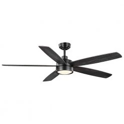 Home Decorators Collection Driskol 60 in. White Color Changing Integrated LED Matte Black Smart Hubspace Ceiling Fan with Light and Remote Control -Flora Home Decorators Soldes matte black home decorators collection ceiling fans with lights 56052 76 1000