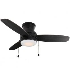 Home Decorators Collection Ashby Park 44 in. White Color Changing Integrated LED Matte Black Ceiling Fan with Light Kit and 3 Reversible Blades -Flora Home Decorators Soldes matte black home decorators collection ceiling fans with lights 59245 c3 1000