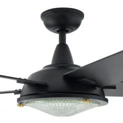 Home Decorators Collection Merienda 56 in. LED Matte Black Ceiling Fan with Light and Remote Control works with Google and Alexa -Flora Home Decorators Soldes matte black home decorators collection ceiling fans with lights am686 mbk b 40 1000