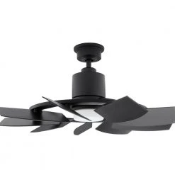 Home Decorators Collection Stonemill 36 in. LED Outdoor Matte Black Ceiling Fan with Light -Flora Home Decorators Soldes matte black home decorators collection ceiling fans with lights am689 mbk c3 1000