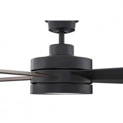 Home Decorators Collection Baxtan 56 in. LED Matte Black Ceiling Fan with Light and Remote Control -Flora Home Decorators Soldes matte black home decorators collection ceiling fans with lights am731a mbk 66 1000