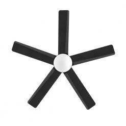 Home Decorators Collection Merwry 48 in. Integrated LED Indoor Matte Black Ceiling Fan with Light Kit and Remote Control -Flora Home Decorators Soldes matte black home decorators collection ceiling fans with lights sw1422 48in mbk 77 1000