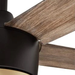 Home Decorators Collection Merwry 56 in. Integrated LED Indoor/Outdoor Matte Black Ceiling Fan with Light Kit and Remote Control -Flora Home Decorators Soldes matte black home decorators collection ceiling fans with lights sw1422 56in mbk 66 1000