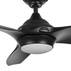 Home Decorators Collection Bachton 60 in. Integrated LED DC Motor Matte Black Ceiling Fan with Light and Remote Control -Flora Home Decorators Soldes matte black home decorators collection ceiling fans with lights yg638a mbk 40 1000