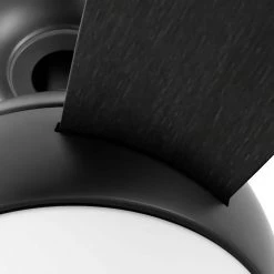 Home Decorators Collection Alisio 44 in. LED Matte Black Ceiling Fan with Light and Remote Control -Flora Home Decorators Soldes matte black home decorators collection ceiling fans with lights yg768a mbk 66 1000