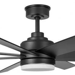Home Decorators Collection Celene 62 in. LED Indoor/Outdoor Matte Black Ceiling Fan with Light and Remote Control with Color Changing Technology -Flora Home Decorators Soldes matte black home decorators collection ceiling fans with lights yg908a mbk 1d 1000