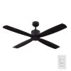 Home Decorators Collection Kitteridge 52 in. Indoor Matte Black Ceiling Fan -Flora Home Decorators Soldes matte black home decorators collection ceiling fans without lights 34777 hbub 64 1000