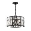 Home Decorators Collection Kristella 4-Light Matte Black Chandelier with Clear Crystal Shade -Flora Home Decorators Soldes matte black home decorators collection chandeliers 30686 hbb 64 1000