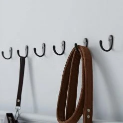 Home Decorators Collection 1-13/16 in. Matte Black Wall Hook (6-Pack) -Flora Home Decorators Soldes matte black home decorators collection hooks 63099 77 1000