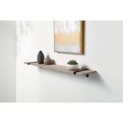 Home Decorators Collection 10 in. Matte Black Strap Bracket for Wood Shelving -Flora Home Decorators Soldes matte black home decorators collection shelving brackets 14190 31 1000