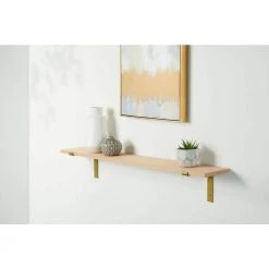 Home Decorators Collection 8 in. Matte Gold Steel Shelf Bracket -Flora Home Decorators Soldes matte gold home decorators collection shelving brackets 14110 31 1000