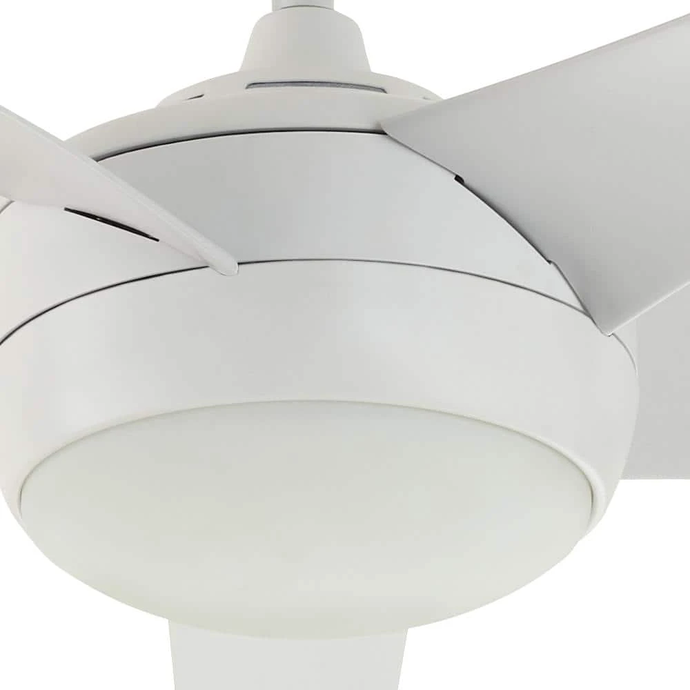 Home Decorators Collection Windward IV 52 in. Indoor LED Matte White Ceiling Fan with Dimmable Light Kit, Remote Control and Reversible Motor 9 Home Decorators Collection Windward IV 52 in. Indoor LED Matte White Ceiling Fan with Dimmable Light Kit, Remote Control and Reversible Motor - Image 7