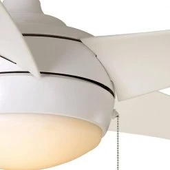 Home Decorators Collection Windward 52 in. Integrated LED Indoor/Outdoor Matte White Ceiling Fan with Light Kit -Flora Home Decorators Soldes matte white home decorators collection ceiling fans with lights 51662 77 1000