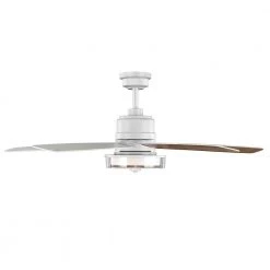 Home Decorators Collection Castleford 52 in. White Color Changing Integrated LED Matte White Downrod Ceiling Fan with Light Kit and Remote Control -Flora Home Decorators Soldes matte white home decorators collection ceiling fans with lights 52172 44 1000