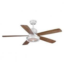 Home Decorators Collection Castleford 52 in. White Color Changing Integrated LED Matte White Downrod Ceiling Fan with Light Kit and Remote Control -Flora Home Decorators Soldes matte white home decorators collection ceiling fans with lights 52172 4f 1000