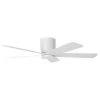 Home Decorators Collection Britton 52 in. Integrated LED Indoor Matte White Ceiling Fan with Light Kit and Remote Control -Flora Home Decorators Soldes matte white home decorators collection ceiling fans with lights sw19110 mwh 64 1000