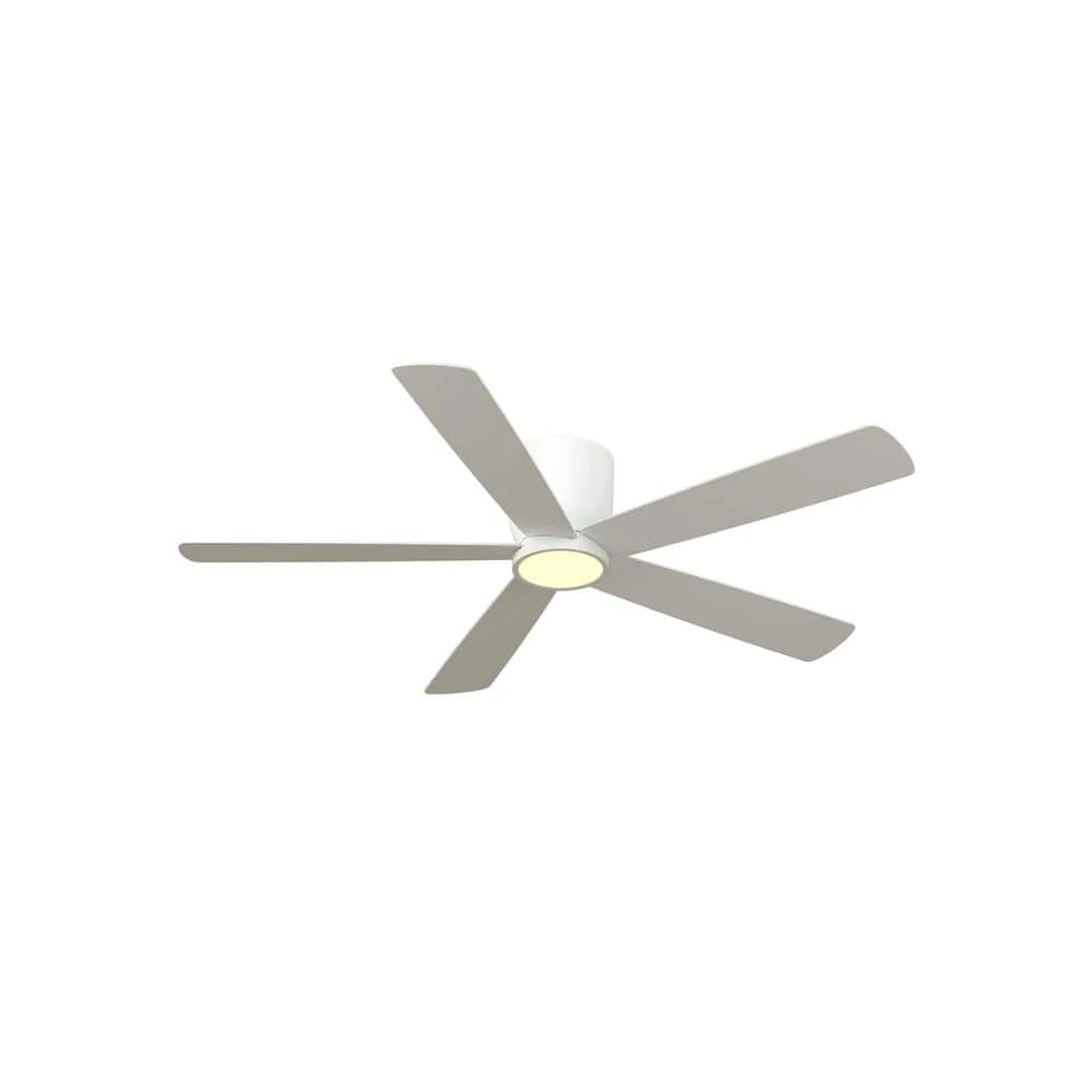 Home Decorators Collection Britton 52 in. Integrated LED Indoor Matte White Ceiling Fan with Light Kit and Remote Control 9 Home Decorators Collection Britton 52 in. Integrated LED Indoor Matte White Ceiling Fan with Light Kit and Remote Control - Image 7