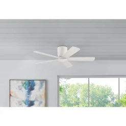 Home Decorators Collection Britton 52 in. Integrated LED Indoor Matte White Ceiling Fan with Light Kit and Remote Control 12 Home Decorators Collection Britton 52 in. Integrated LED Indoor Matte White Ceiling Fan with Light Kit and Remote Control -Flora Home Decorators Soldes matte white home decorators collection ceiling fans with lights sw19110 mwh e1 1000