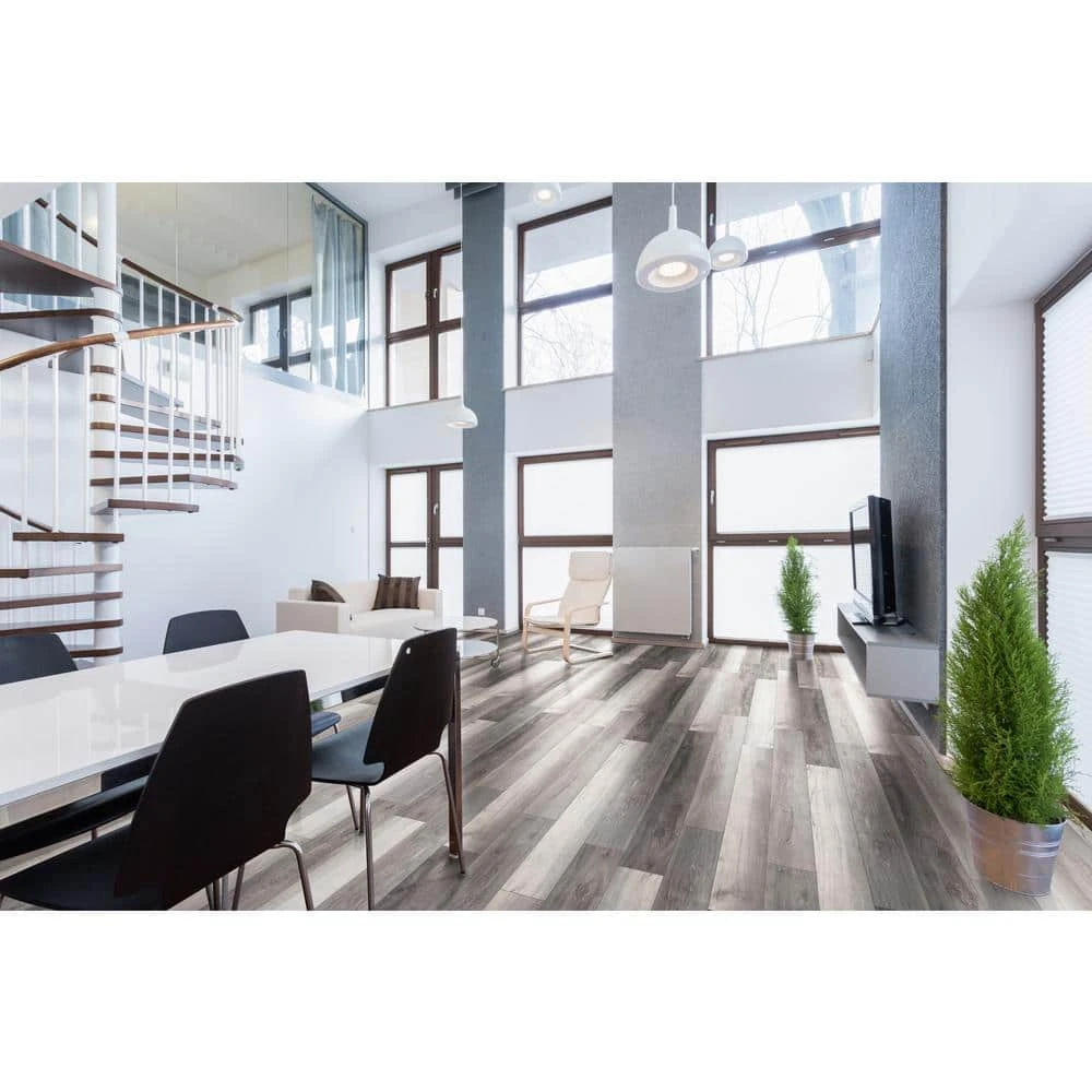 Home Decorators Collection Woodland Mave 7.13 in. W x 48.03 in. L Rigid Core Click Lock Luxury Vinyl Plank Flooring (23.77 sq. ft./case) 6 Home Decorators Collection Woodland Mave 7.13 in. W x 48.03 in. L Rigid Core Click Lock Luxury Vinyl Plank Flooring (23.77 sq. ft./case) - Image 4