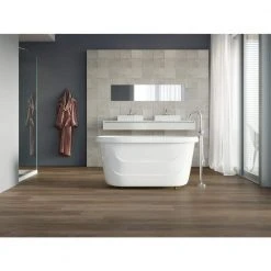 Home Decorators Collection McKinney Walnut 7.20 in. W x 42 in. L SPC Waterproof Vinyl Plank Flooring (25.20 sq. ft./Case) -Flora Home Decorators Soldes mckinney walnut home decorators collection vinyl plank flooring hd19004 1f 1000