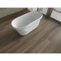 Home Decorators Collection McKinney Walnut 7.20 in. W x 42 in. L SPC Waterproof Vinyl Plank Flooring (25.20 sq. ft./Case) -Flora Home Decorators Soldes mckinney walnut home decorators collection vinyl plank flooring hd19004 44 1000