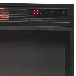 Home Decorators Collection Mattingly 60 in. Freestanding Media Console Electric Fireplace TV Stand in Midnight Cherry -Flora Home Decorators Soldes midnight cherry home decorators collection fireplace tv stands 112272 44 1000