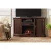 Home Decorators Collection Mattingly 60 in. Freestanding Media Console Electric Fireplace TV Stand in Midnight Cherry -Flora Home Decorators Soldes midnight cherry home decorators collection fireplace tv stands 112272 64 1000