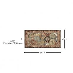 Home Decorators Collection Patchwork Multi 2 ft. x 4 ft. Medallion Scatter Area Rug -Flora Home Decorators Soldes multi home decorators collection area rugs 549992 76 1000
